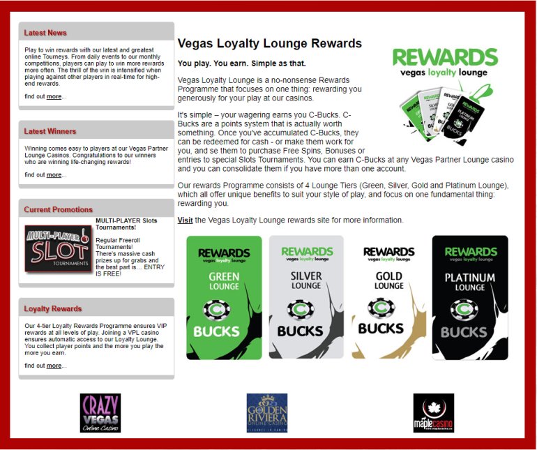 Programa de fidelidad Vegas Partner Lounge