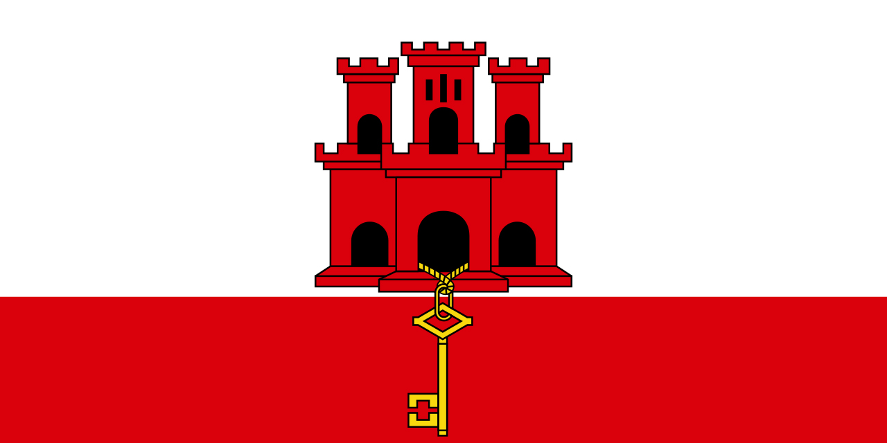 flag of Gibraltar bandera de Gibraltar